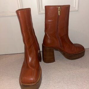 ASOS Brown Heeled Boots